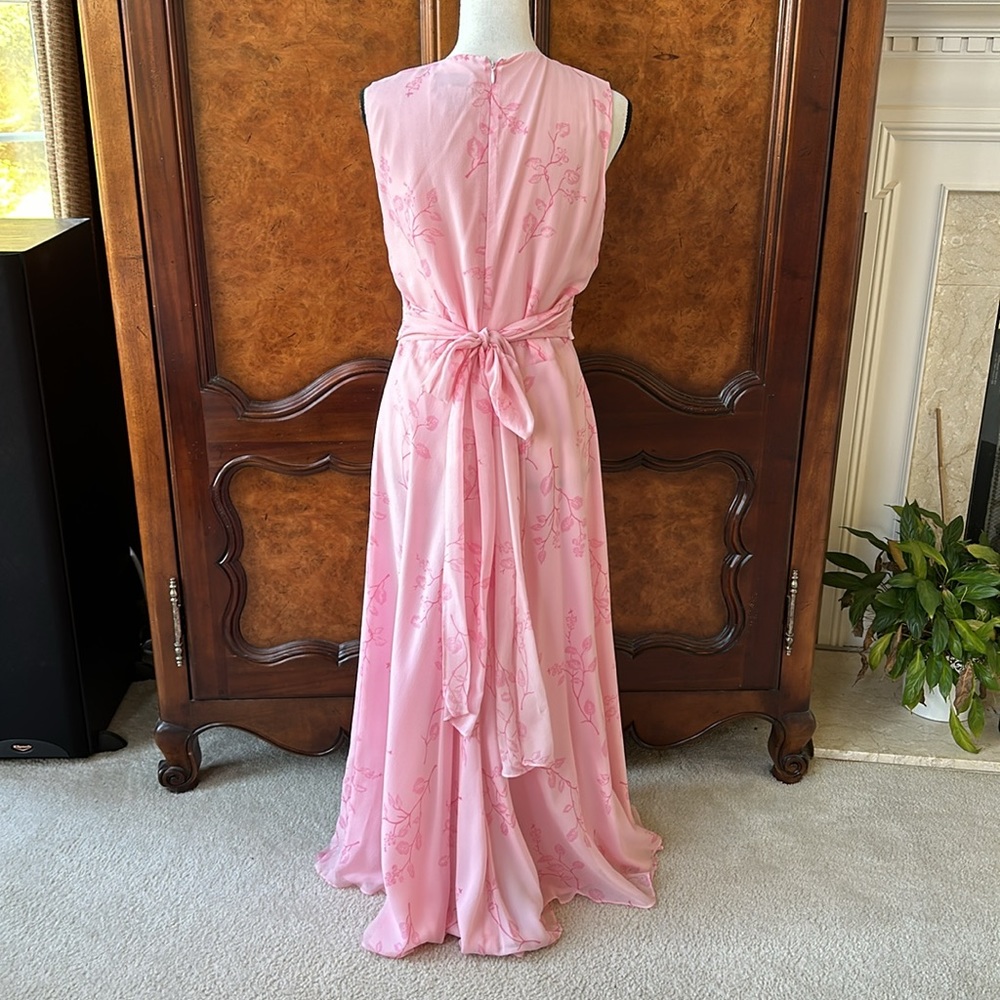 Adrianna Papell Silk Sleeveless Maxi Dress - Picture 4 of 13